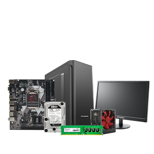 INTEL CORE I3 6TH GEN AFOX H110 8GB RAM 1TB 20" MONITOR CORPORATE PC